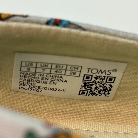 TOMS Christmas Cats Slip On Flats Size 9 - Picture 6 of 6